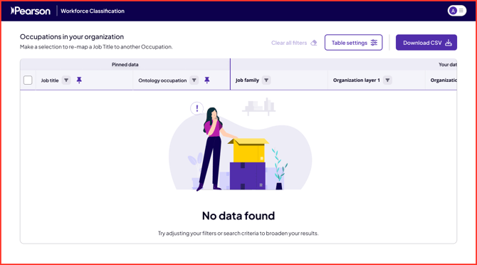 Occupation Mapping _ Bulk view V1 _ Default - Occupation tab - Error -_ Too many filters applied
